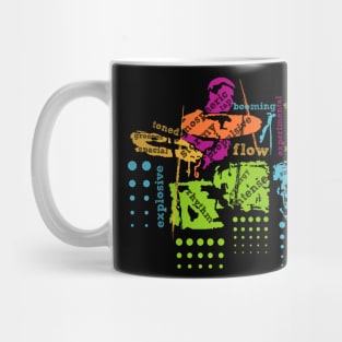 Fancy Drummer Typographic Style Mug